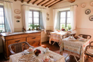 Breakfast room - Bed and breakfast in Chianti Siena Tuscany