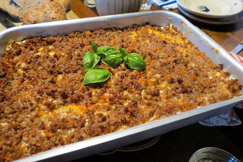 Lasagna - cooking classes in Chianti Siena Tuscany